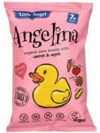 Органические кукурузные снеки «Angelina» с морковью и яблоком